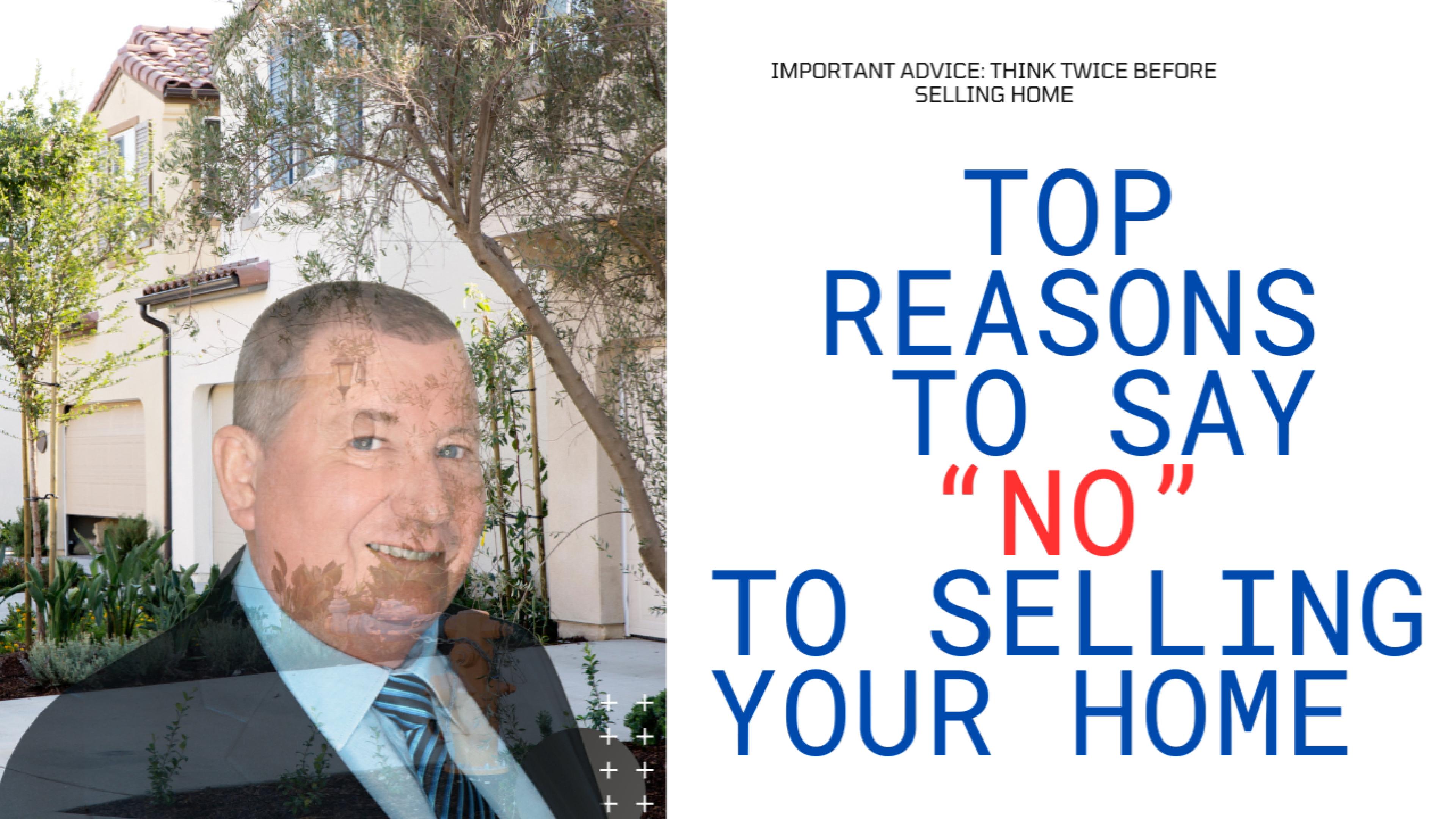 SAY NO TO SELLING YOUR HOME!-Cover